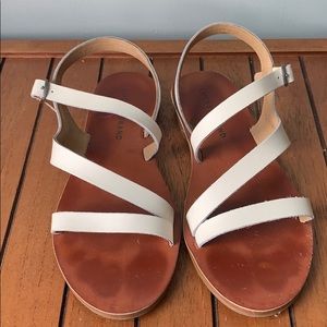 White sandals